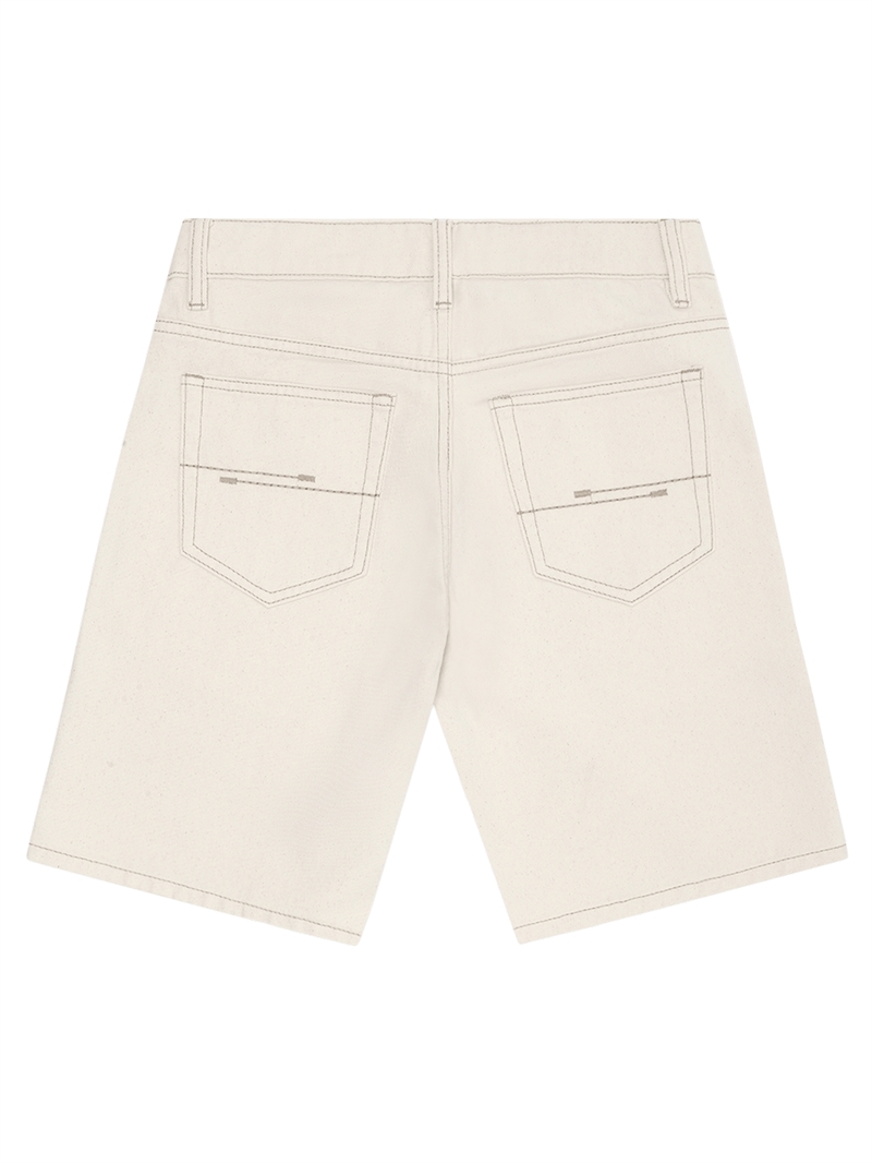 Grunt Hamon Raw White Shorts – Klassiske denim shorts til drenge